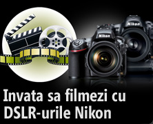 Inscrie un scurt-metraj si participa la workshop-ul Prezentarea procesului de filmare cu DSLR Nikon 